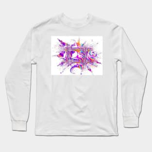 Catch a wave graffiti abstract Long Sleeve T-Shirt